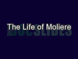 The Life of Moliere