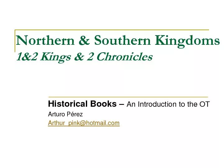 Northern & Southern Kingdoms