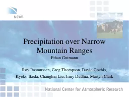 Precipitation over Narrow Mountain Ranges