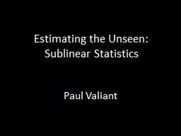 Estimating the Unseen: