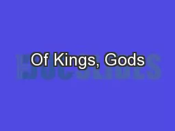 Of Kings, Gods
