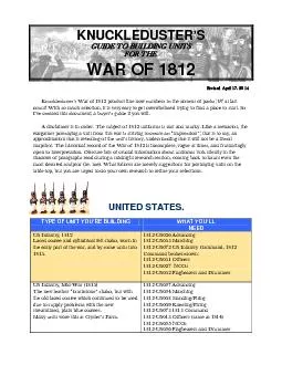 Knuckleduster’s War of 1812 product line now numbers in the doz