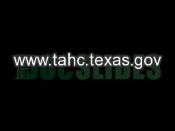www.tahc.texas.gov