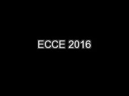 ECCE 2016