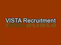 VISTA Recruitment