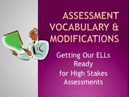 Assessment Vocabulary & modifications