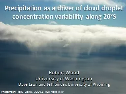 Precipitation as a driver of cloud droplet concentration va