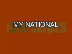 MY NATIONAL