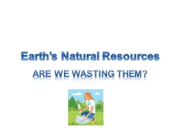 Earth’s Natural Resources