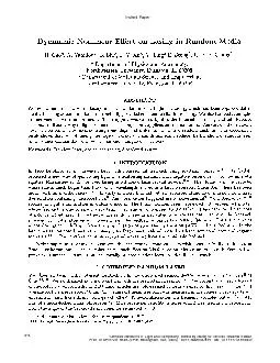 Dynanmic Nonlinear Effect on Lasing in Random MediaH. Caoa, A. Yamilov