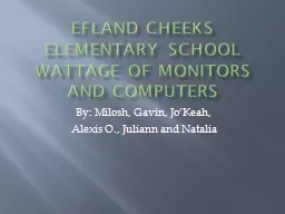 Efland Cheeks Elementary School Wattage of