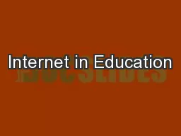 Internet in Education