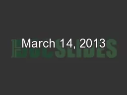 March 14, 2013