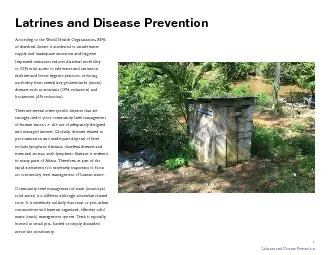 Latrines and Disease PreventionAccording to the World Health Organizat