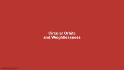 Circular Orbits