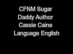 CFNM Sugar Daddy Author Cassie Caine Language English