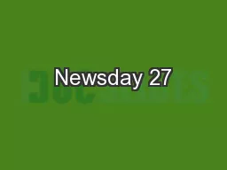 Newsday 27