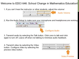 Welcome to EDCI 646: School Change in Mathematics Education