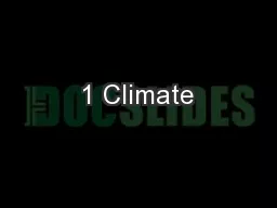 1 Climate