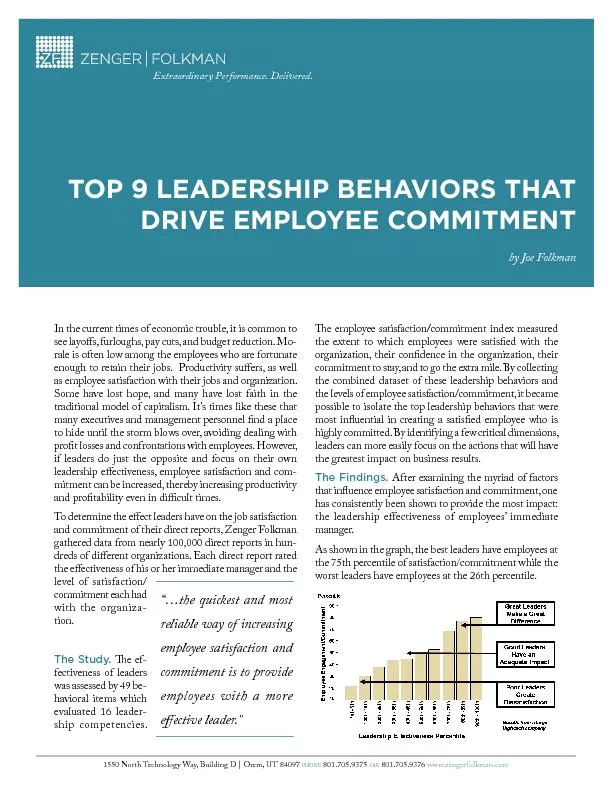 Top 9 Leadership Behaviors