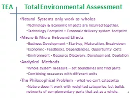 Total Environmental Assessment