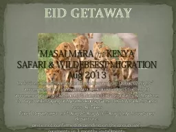 Eid getaway