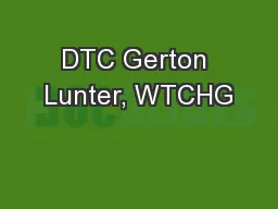 DTC Gerton Lunter, WTCHG