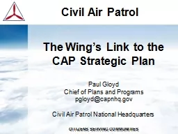 The Wing’s Link to the                     CAP Strategic