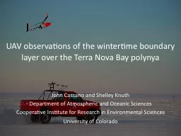 UAV observations of the wintertime boundary layer over the
