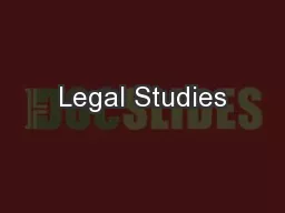 Legal Studies