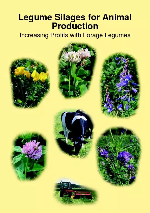 Legume Silages for AnimalProductionIncreasing Profits with Forage Legu