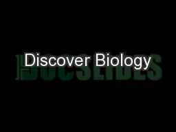 Discover Biology