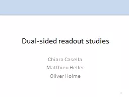 Dual-sided readout studies