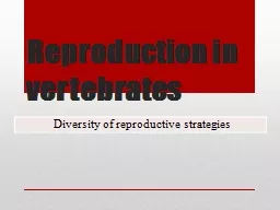 Reproduction in vertebrates