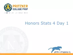 Honors Stats 4 Day 1