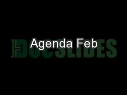 Agenda Feb