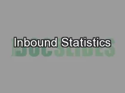 Inbound Statistics