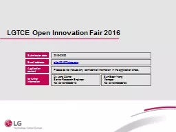 LGTCE Open Innovation Fair 2016