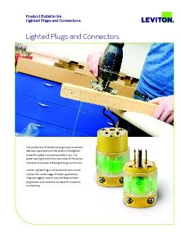 The Leviton line of residential plugs and connectors