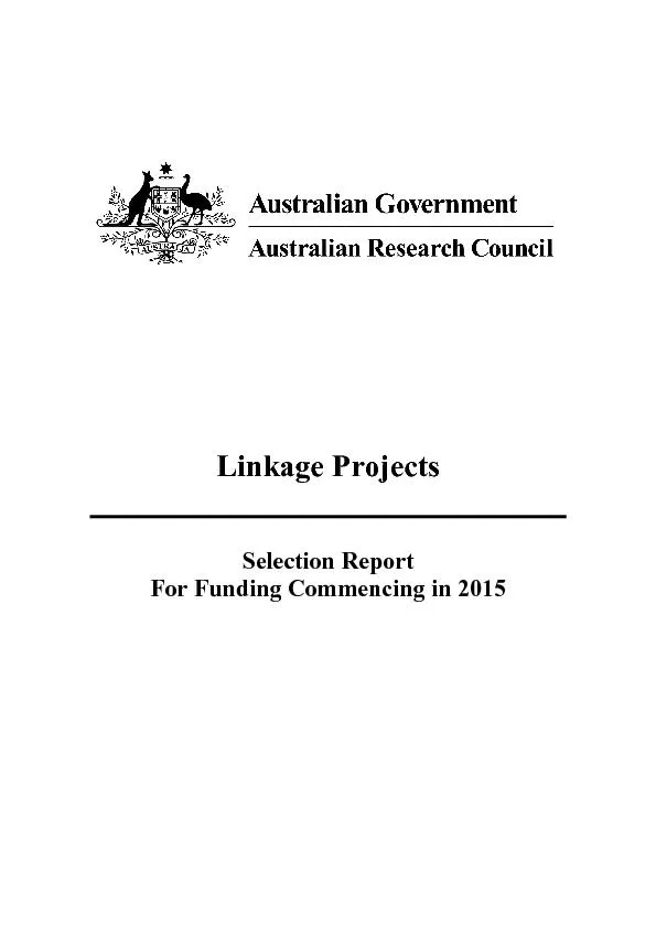 Linkage Projects