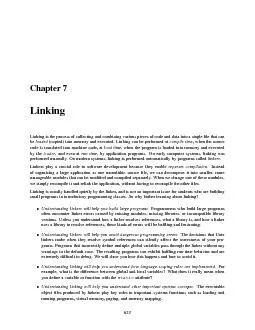 Chapter7LinkingLinkingistheprocessofcollectingandcombiningvariouspiece
