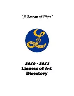 a beacon of hope 2010 2011 directory