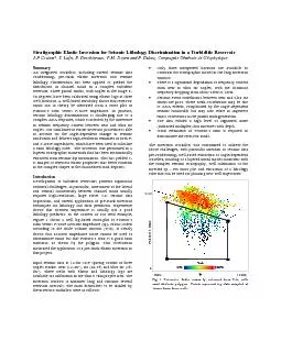 Stratigraphic Elastic Inversion for Seismic Lithology Discrimination i