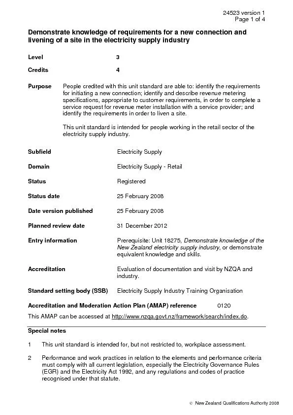 24523 version 1 Page 1 of 4   New Zealand Qualifications Authority 200