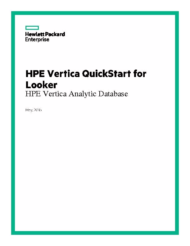 HPE Vertica Analytic Database
