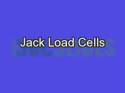 Jack Load Cells