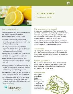 Luscious Lemons