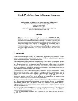 Multi-PredictionDeepBoltzmannMachines