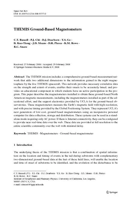 TheTHEMISmissionincludesacomprehensiveground-basedmeasurementnet-
...
