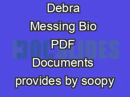 Debra Messing Bio PDF Documents provides by soopy